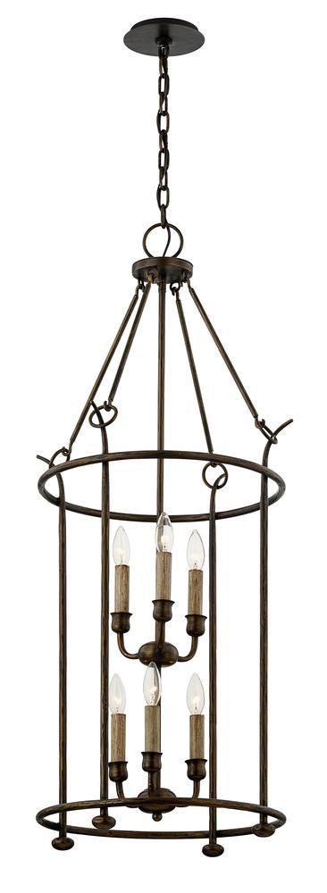 Troy Paso Robles 6 Light Pendant Model: F6646