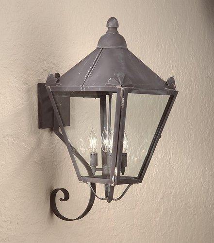 Troy Preston Four Light Natural Rust Wall Lantern Model: B8946NR