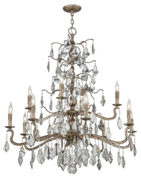 Troy Sienna Siena 12 Light Chandelier 2 Tier Model: F4746