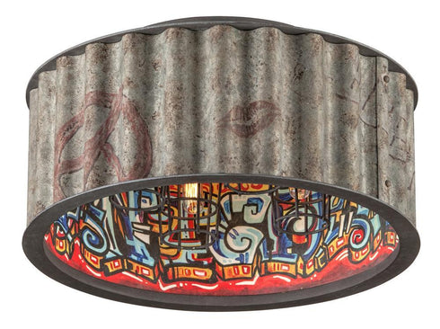 Troy Street Art 4 Light Ceiling Semi Flush Model: C4760