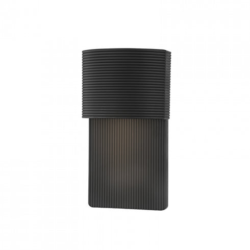 Troy Tempe 1 Light Small Exterior Wall Sconce Model: B1212-SBK