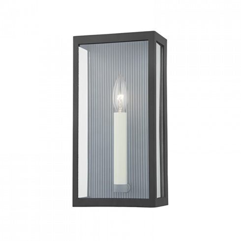 Troy Vail 1 Light Exterior Wall Sconce Model: B1031-TBK/WZN