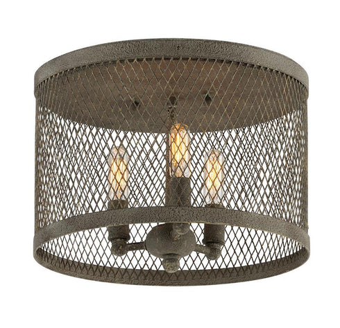 Troy Village Tavern 3 Light Ceiling Semi Flush Model: C4840