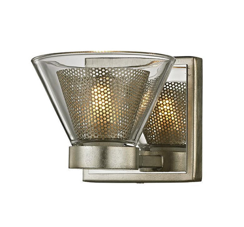 Troy Wink 1 Light Wall Bath Silver Leaf Model: B5831