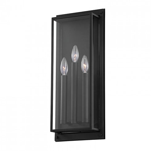 Troy Winslow 1 Light Large Exterior Wall Sconce Model: B9103-TBK