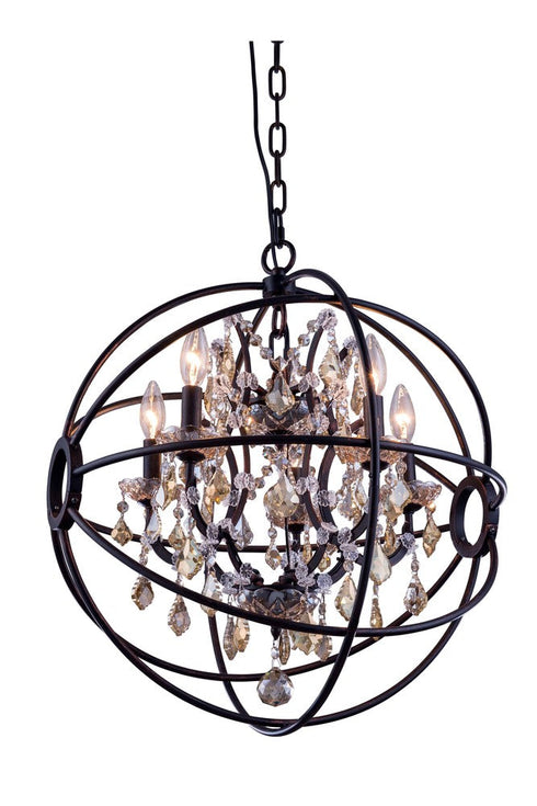 Urban Classic Geneva 5 Light Pendant Model: 1130D20RI/RC