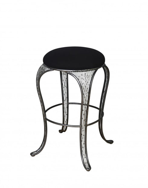 Varaluz 240A06SL Flow Bar-height Backless Bar Stool