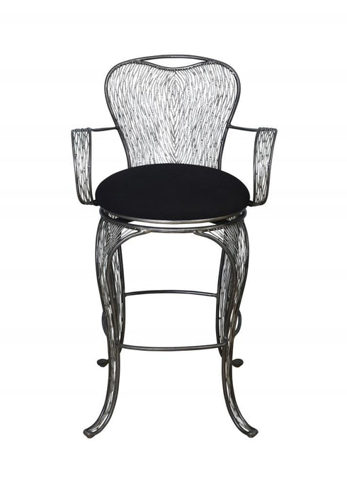 Varaluz 240A09SL Flow Bar-height Armed Bar Stool