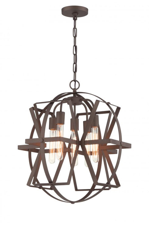 Varaluz 242P05RB Reel 5-lt Cross Pendant