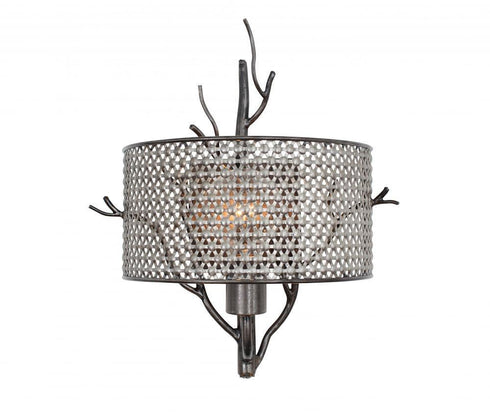 Varaluz Treefold 1 Light Sconce Steel Model: 245K01SL