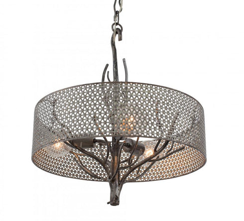 Varaluz So Inclined Treefold 3 Light Pendant Steel Model: 245P03SL