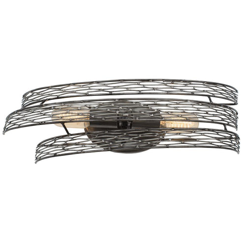 Varaluz Flow 2 Light Bath Hammered Ore Model: 247B02HO