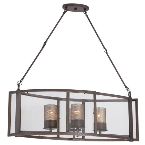 Varaluz 259N04AS Jackson 4-lt Linear Pendant