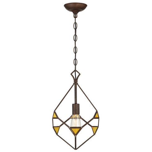 Varaluz 298P01B Gemma Stone 1-lt Teardrop Pendant