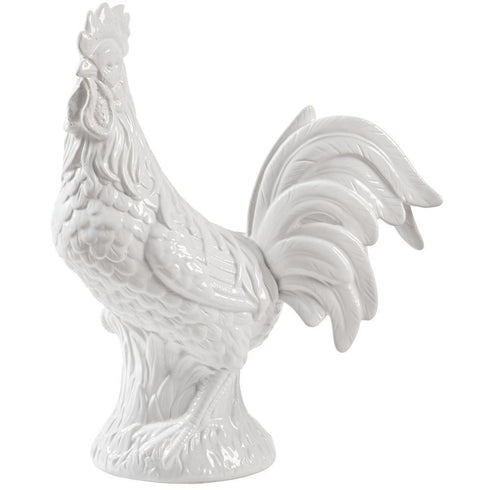 Varaluz Americana Rooster Statue White Model: 400A10WH