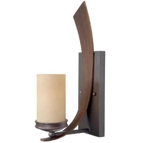 Varaluz Aizen 1 Light Sconce Hammered Or Aspen Model: 112W01B