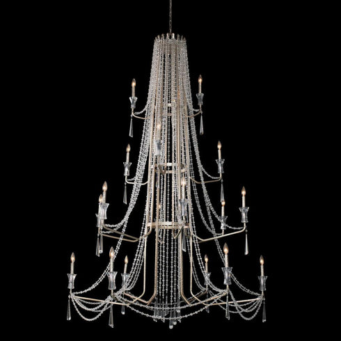 Varaluz Barcelona 18 Light Crystal Chandelier Model: 270C18TR