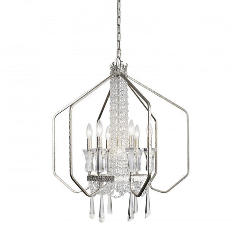 Varaluz Barcelona 7 Light Crystal Pendant Transcend Model: 270P07TR