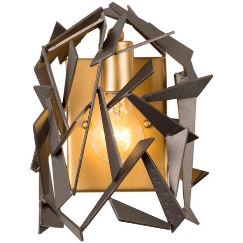 Varaluz Bermuda 1 Light Sconce Antique Gol Rustic Model: 286W01AGRB