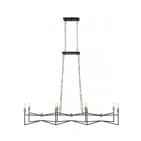 Varaluz Bodie 8 Light Linear Pendant Havana Gol Model: 314N08HGCB