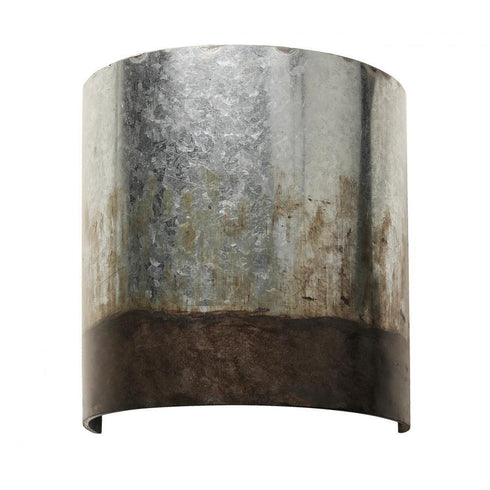 Varaluz Cannery 1 Light Sconce Ombre Galvanized Model: 323W01OG