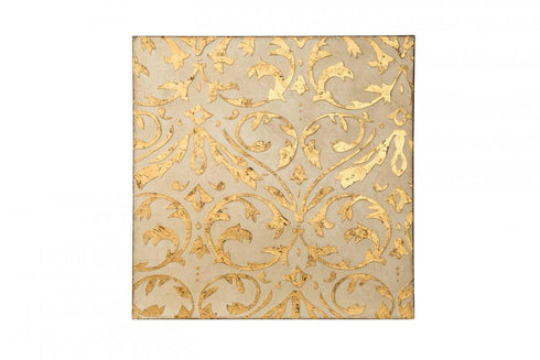 Varaluz Casa Gold Damask Trefoil Wall Art Ivor Gold Model: 425A60