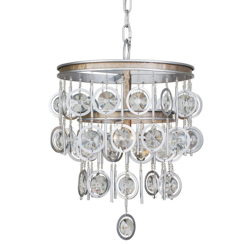 Varaluz Charmed 3 Light Pendant Silve Champagne Model: 296P03SICM