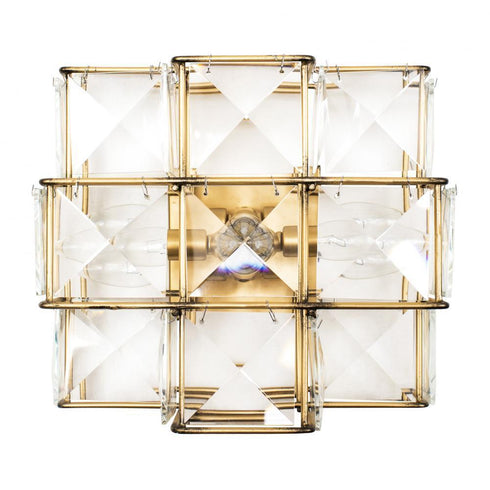 Varaluz Cubic 3 Light Sconce Calypso Gold Model: 329W03CG