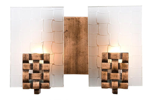 Varaluz Dreamweaver 2 Light Bath Blackened Copper Model: 180B02