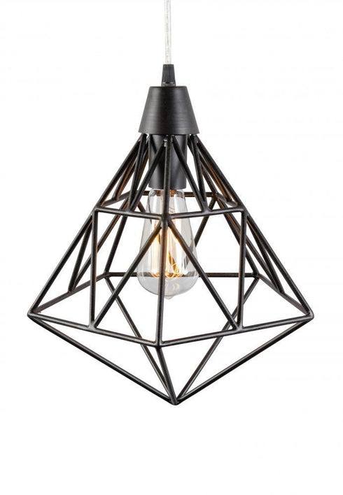 Varaluz Facet 1 Light Pendant Forged Iron Model: 236P01FI
