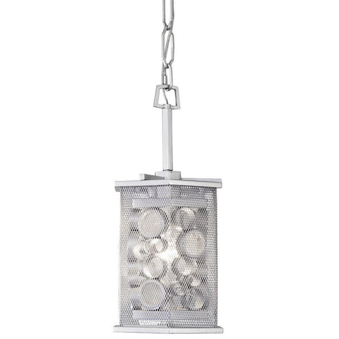 Varaluz Fascination 1 Light Hex Mini Pendant Model: 293M01MS