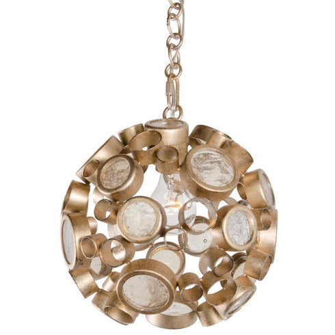 Varaluz Fascination 1 Light Orb Mini Pendant Zen Model: 265P01ZG