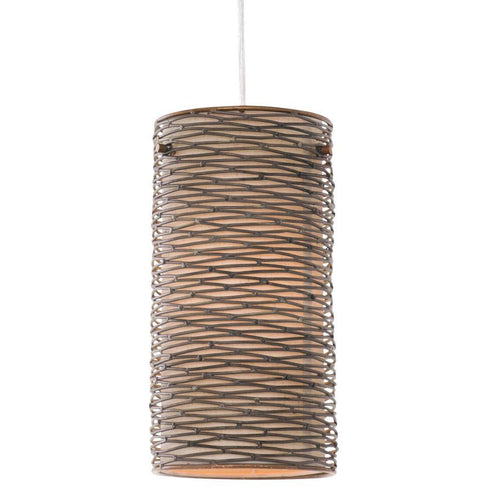 Varaluz Flow 1 Light Mini Pendant Hammered Ore Model: 241M01HO