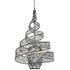 Varaluz Flow 3 Light Twist Pendant Hammered Ore Model: 240P03HO