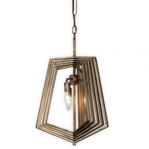 Varaluz Gymnast 3 Light Foyer Pendant Havana Gold Model: 262F03HG