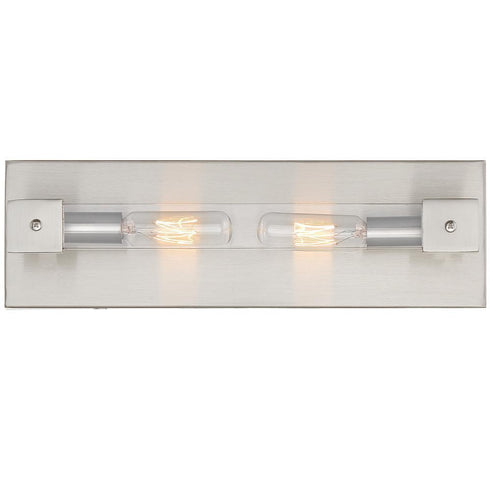 Varaluz Halcyon 2 Light Bath Satin Nickel Model: 292B02SN