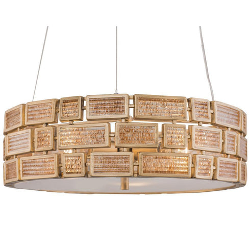 Varaluz Harlowe 3 Light Pendant Havana Gold Model: 255P04HG