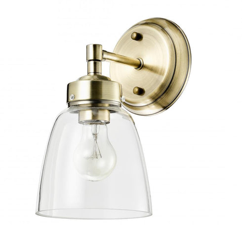 Varaluz Helena 1 Light Bath Antique Brass Model: 341B01AB