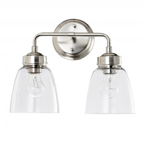 Varaluz Helena 2 Light Bath Satin Nickel Model: 341B02SN