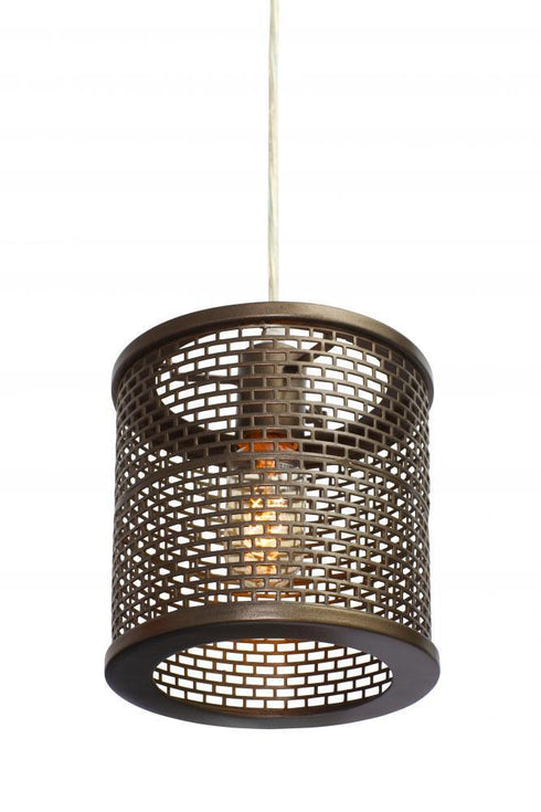 Varaluz Lit Mesh Test 1 Light Mini Pendant New Model: 231M01NB