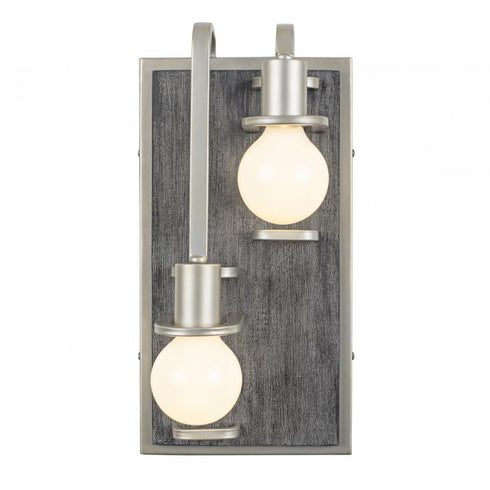 Varaluz Lofty 2 Light Left Sconce Silverad Gray Model: 268W02LSOG
