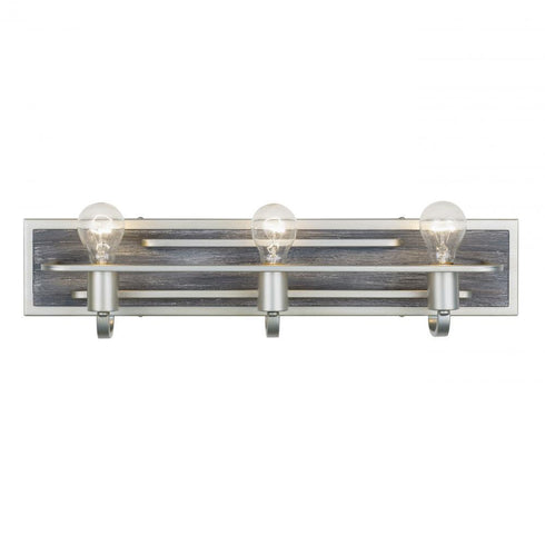 Varaluz Lofty 3 Light Bath Silverad Grey Wood Model: 268B03SOG
