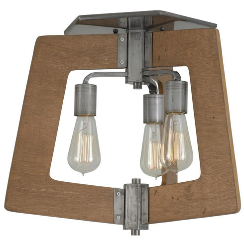 Varaluz Lofty 3 Light Ceiling Mount Stee Wheat Model: 268S03SLW