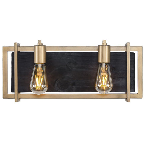 Varaluz Madeira 2 Light Bath Rustic Gold Model: 294B02RG
