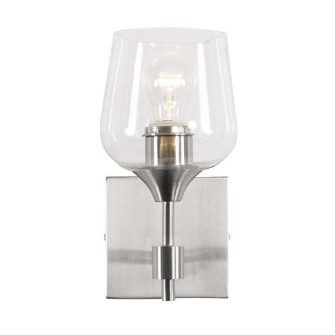 Varaluz Margaux 1 Light Bath Satin Nickel Model: 340B01SN