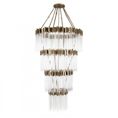 Varaluz Matrix 30 Light 4 Tier Chandelier Havana Model: 309C30HG