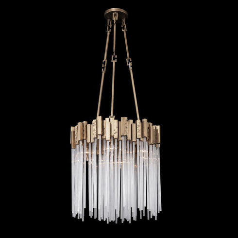 Varaluz Matrix 6 Light Pendant Havana Gold Model: 309P06HG