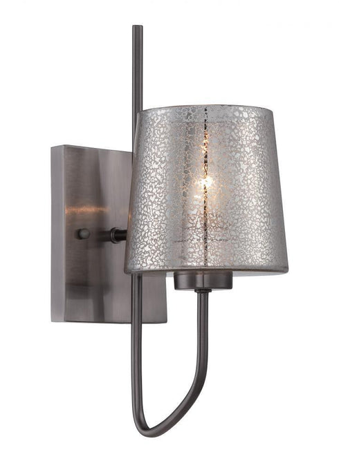 Varaluz Meridian 1 Light Sconce Black Chrome Model: 253K01BC