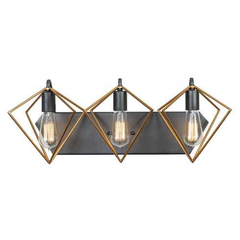 Varaluz Metropolis 3 Light Bath Antique Gol Rustic Model: 261B03AGRB