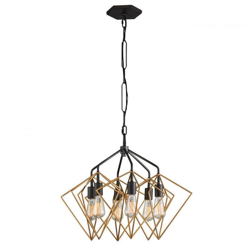 Varaluz Metropolis 6 Light Pendant Antique Gol Model: 261P06AGRB